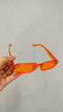 Retro Narrow Rectangular Oval Sunglasses